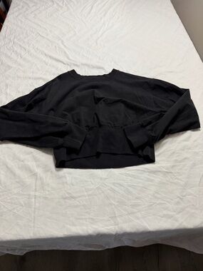 Lululemon Black Cropped Crewneck Sweatshirt - Women